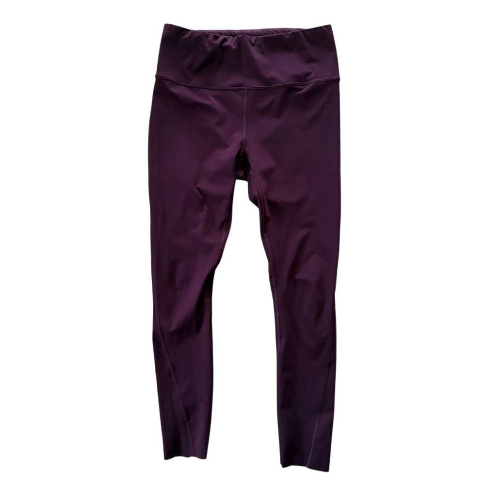 Athleta Women's High-Waisted Burgundy Leggings Size S Activewear Yoga